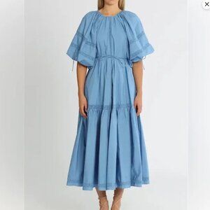 NWT Joslin Vivienne Cotton Midi Smock Dress size 8